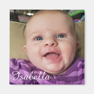 Customize your Cute Baby Photo Magnet
