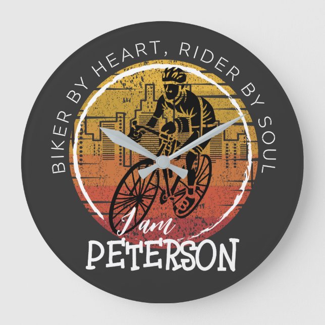 Customize your CYCLING design Large Clock (Front)