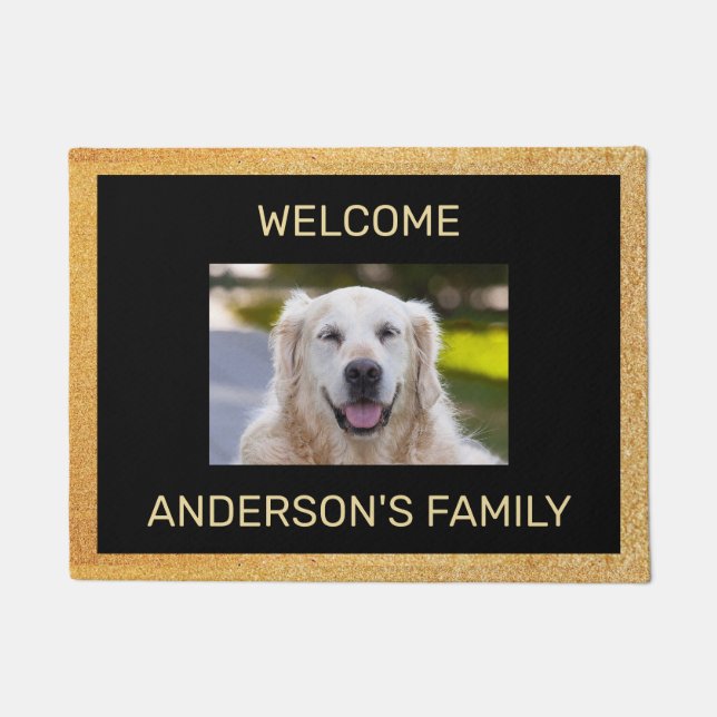 Customize Your Dog Photo Doormat (Front)