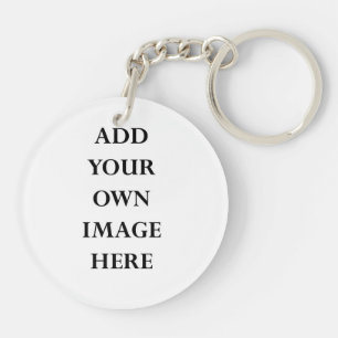 customize your double sided circle keychain