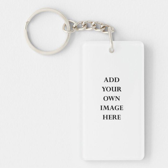 customize your double sided rectangular keychain (Front)