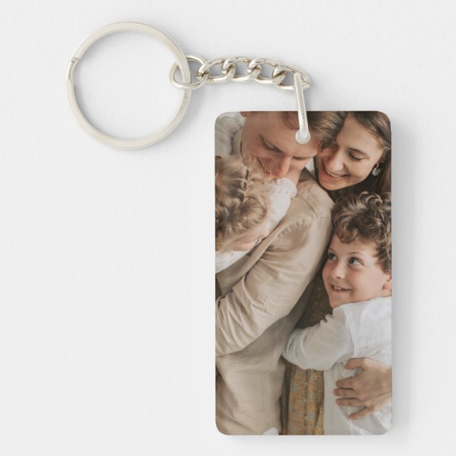 customize your family image  keychain (Front)