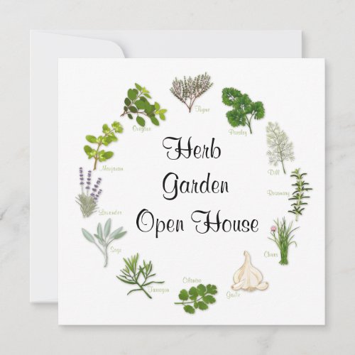 Customize Your Herb Garden Invitation