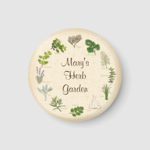 Customize Your Herb Garden Magnet