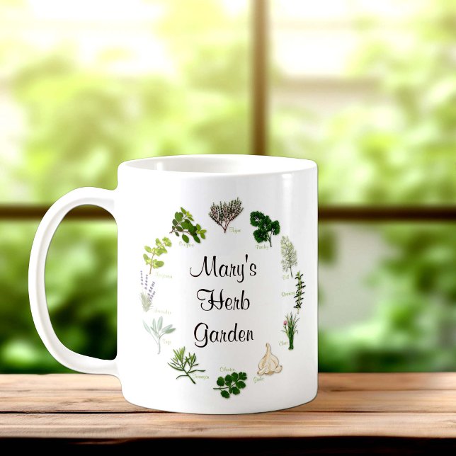 Customize Your Herb Garden Mug (Customize Your Herb Garden Mug. Personalize with your custom text. Fragrant, flavorful herbs.)