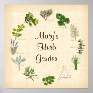 Customize Your Herb Garden Poster