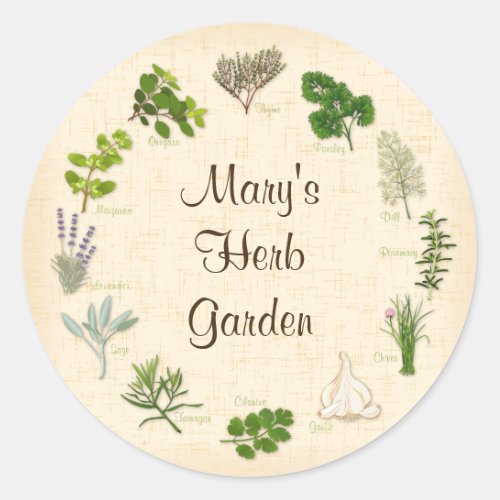 Customize Your Herb Garden Stickers