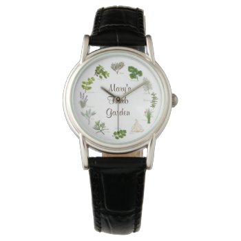 Customize Your Herb Garden Watch by pomegranate_gallery at Zazzle