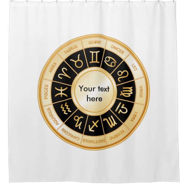 Customize Your Horoscope  Shower Curtain (Front)