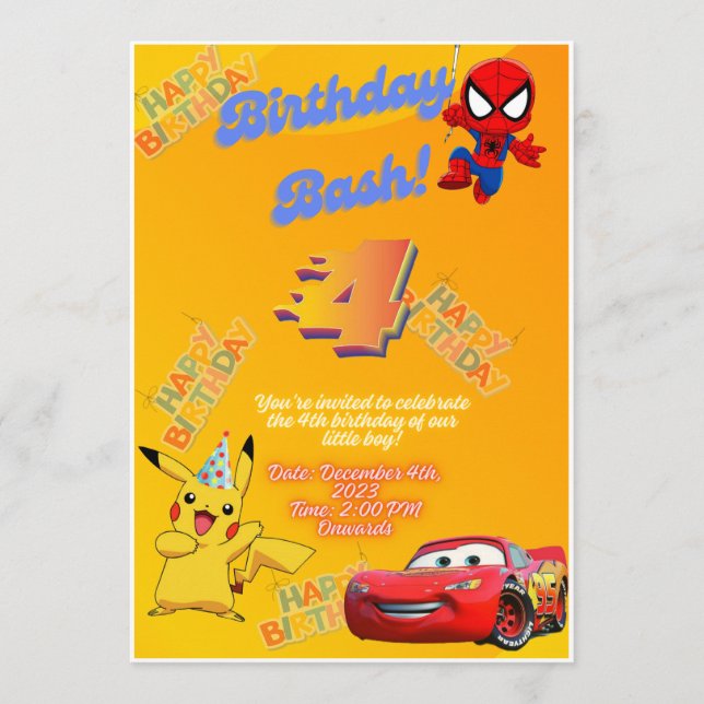 Customize Your Little One's Birthday Card (Front)