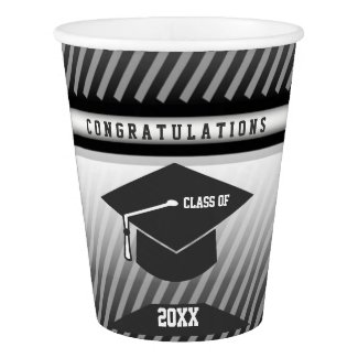 Customize Your Modern Cap & Gown Graduation Cups