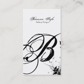 customize your monogram business card