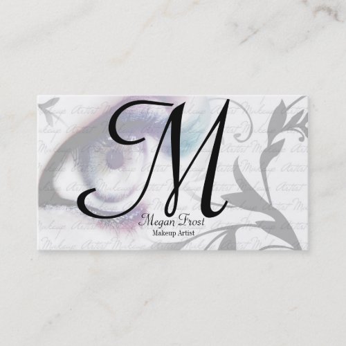 customize your monogram business card template