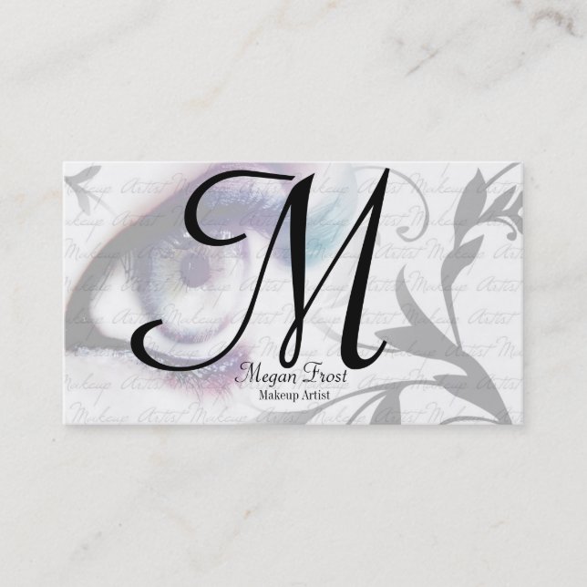 customize your monogram business card (Front)