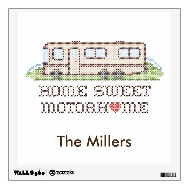 Customize Your Motor Home Wall Decal (Front)
