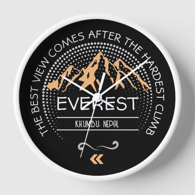 Customize your MOUNTAIN design Clock (Front)