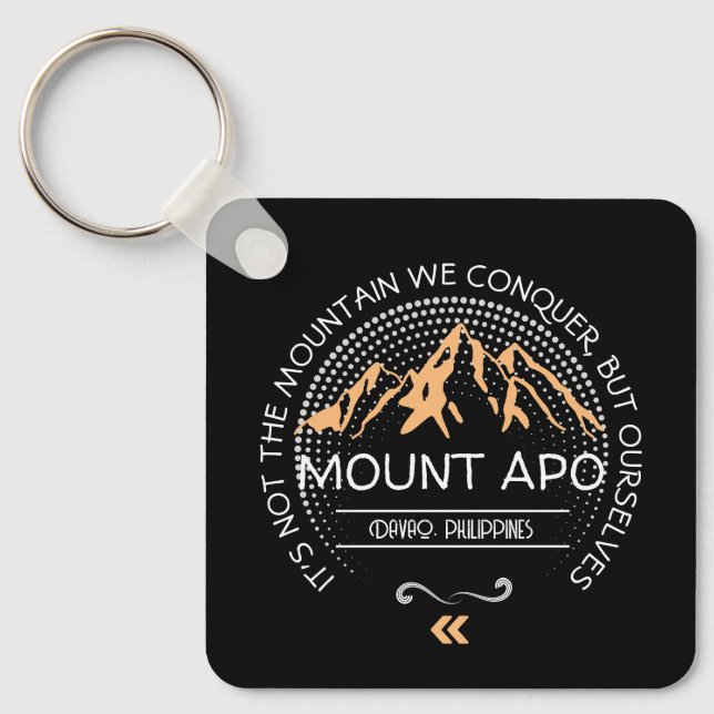Customize your MOUNTAIN design Keychain (Front)