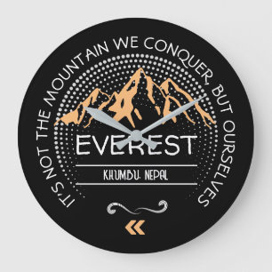 Customize your MOUNTAIN design Large Clock