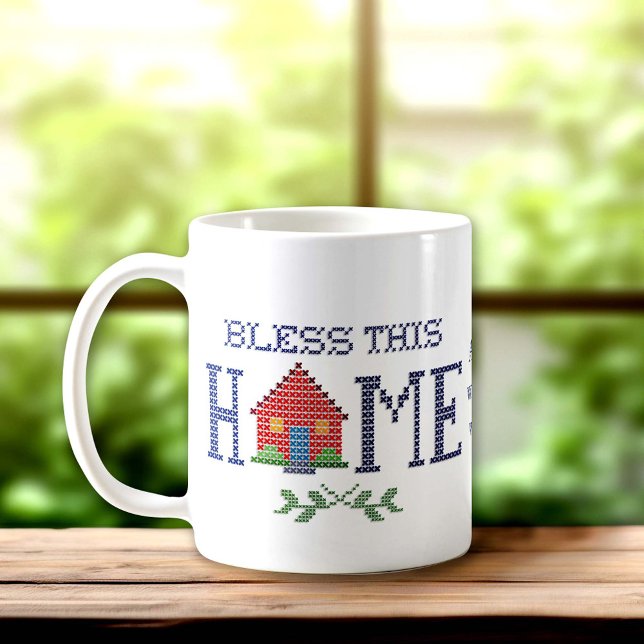 Customize Your Mug (Start your day with a cup full of blessings with our "Bless This Home" coffee mug.)