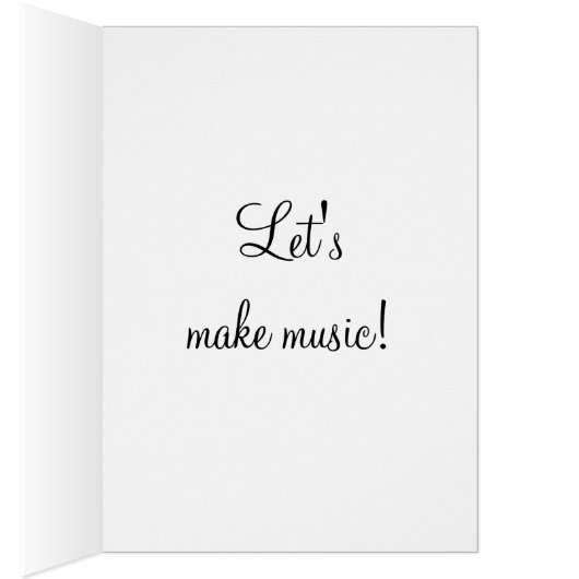 Customize Your Music Notecard (Inside (Right))