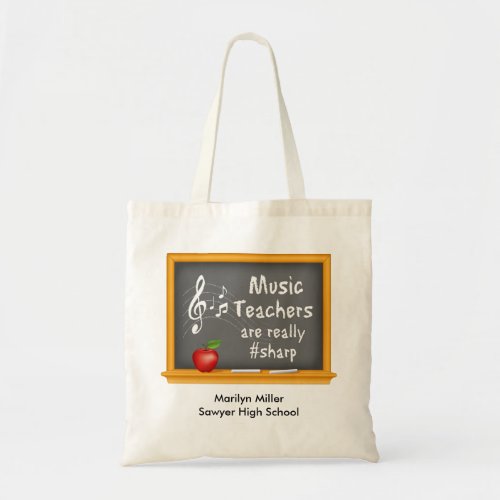 Customize Your Music Teachers  Tote Bag