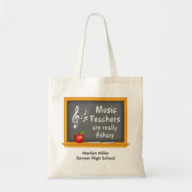 Customize Your Music Teachers  Tote Bag (Front)