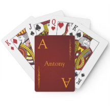 Customize your Name and Initial Playing Cards