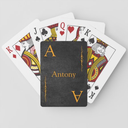 Customize Your Name And Initial Playing Cards