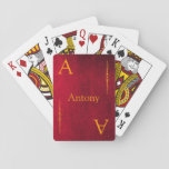 Customize Your Name And Initial Playing Cards at Zazzle