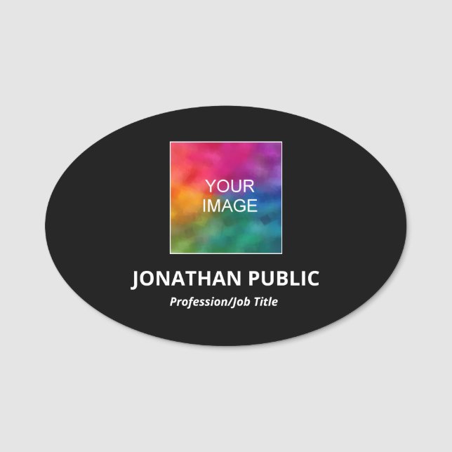 Customize Your Name Business Company Logo Here Tag (Front)