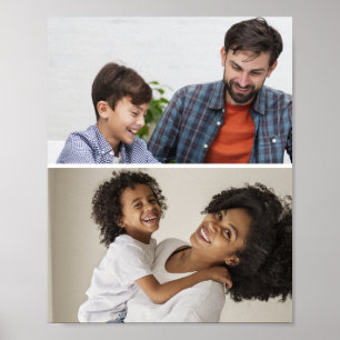 Customize Your Own 2 Photo Collage Poster
