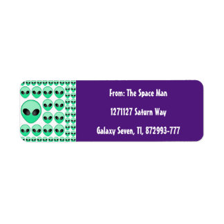 Customize your own ALIEN Return Address Label