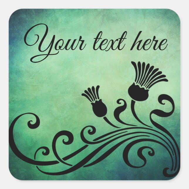 Customize your own Art Nouveau Stickers / Labels (Front)