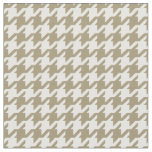 Customize your own beige houndstooth pattern fabric
