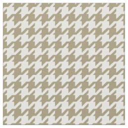 Customize your own beige houndstooth pattern fabric