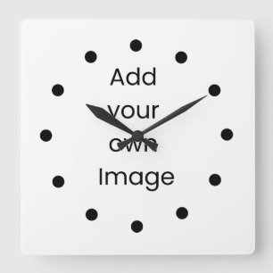 Customize Your Own (Black Dots) Wall Clock
