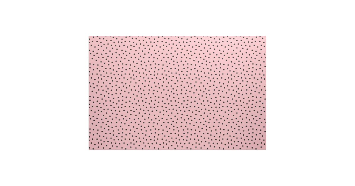 Customize your own black polka dots in pink fabric | Zazzle