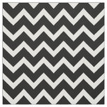 Customize your own black white chevron pattern fabric