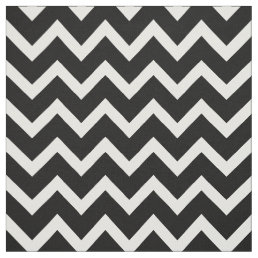 Customize your own black white chevron pattern fabric