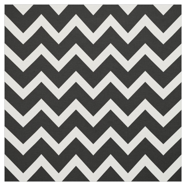 Customize your own black white chevron pattern fabric (Swatch)