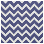 Customize your own blue white chevron pattern fabric