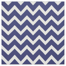 Customize your own blue white chevron pattern fabric