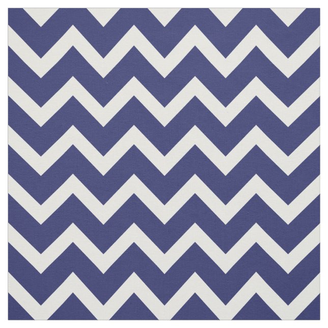 Customize your own blue white chevron pattern fabric (Swatch)