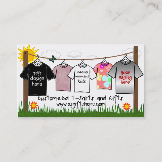 Customize Your Own Business Cards (Front)