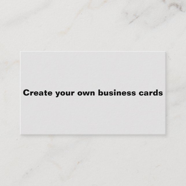 Customize your own business cards (Front)