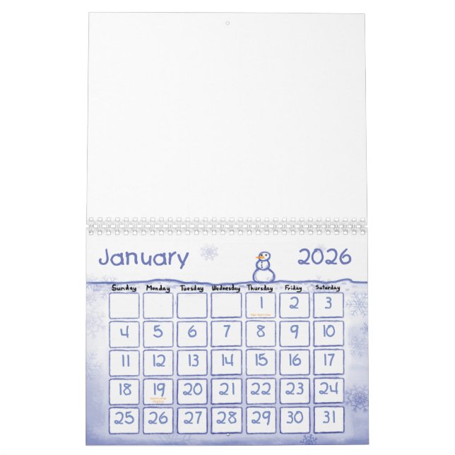 Customize your own calendar (Jan 2026)