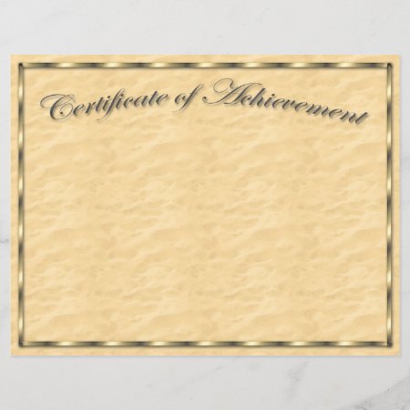 Customize Your Own Certificate Of Achievement