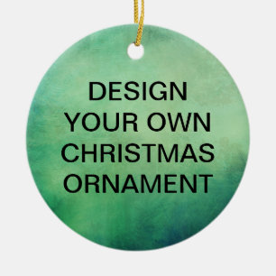 Customize your own Christmas Ceramic Ornament