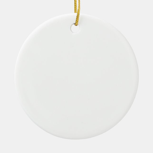 Customize your own Christmas Ceramic Ornament (Front)