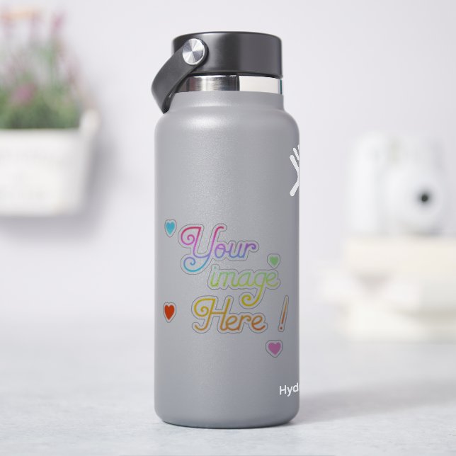 Customize your own clear vinyl sticker ! (HydroFlask)